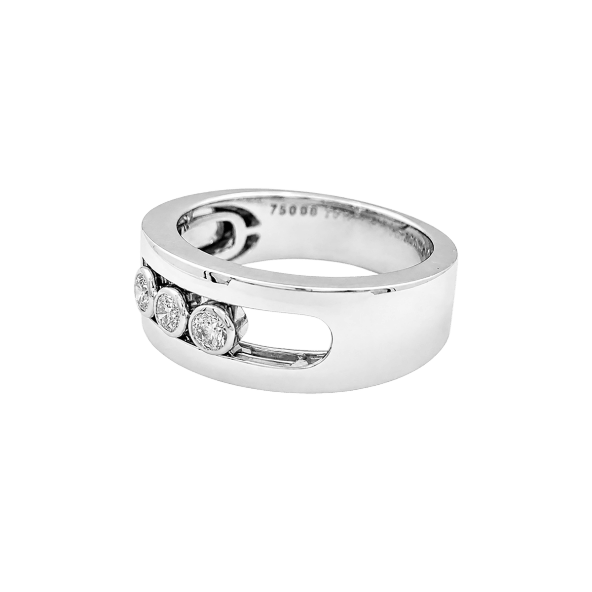 Bague Bandeau MESSIKA "Move Joaillerie" en or blanc et diamants - Castafiore
