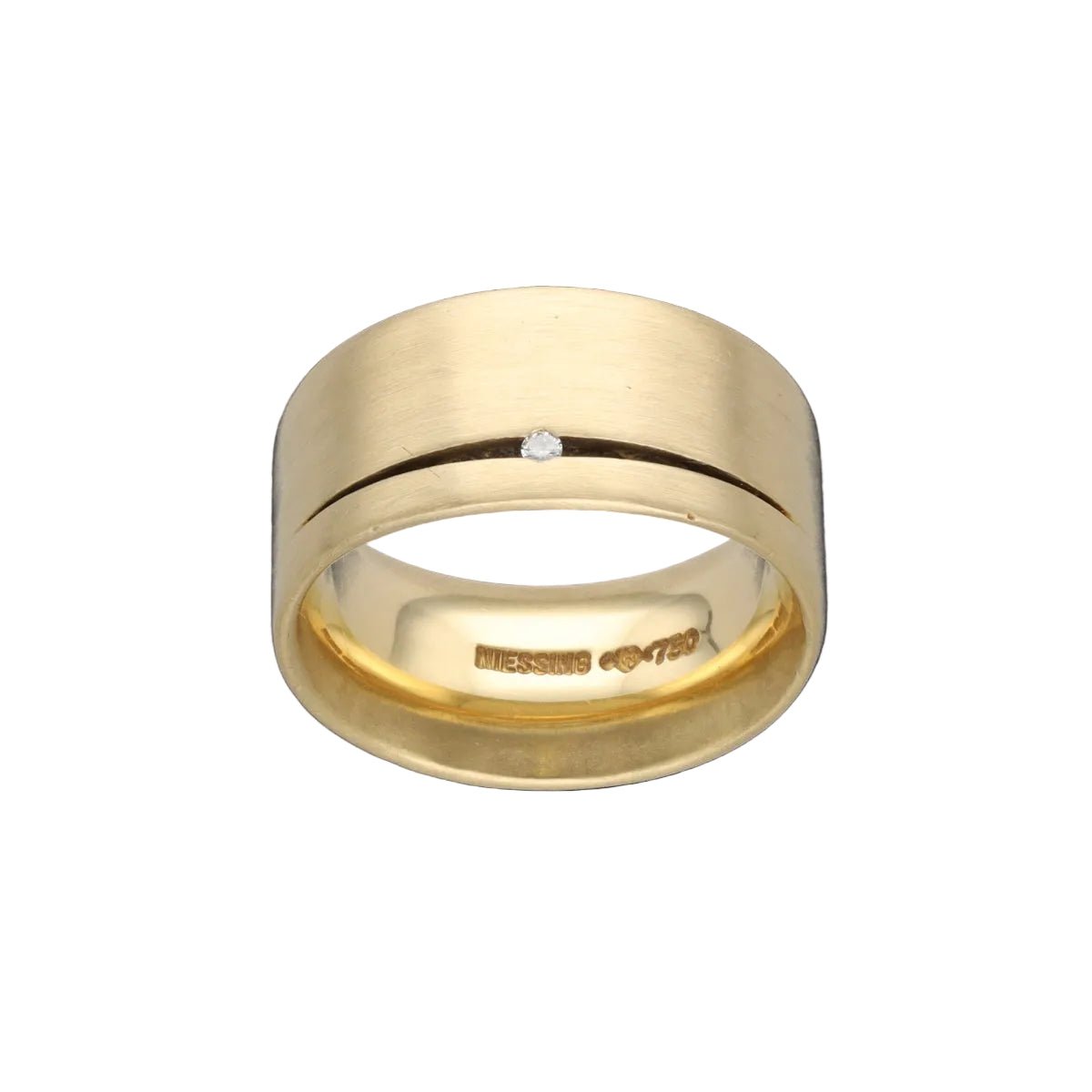 Bague Bandeau NIESSING "Fontana" en or jaune et diamant - Castafiore