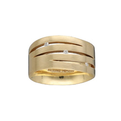 Bague Bandeau NIESSING "Fontana" en or jaune et diamants - Castafiore
