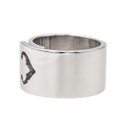 Bague Bandeau O.J. Perrin "Légende" en or blanc - Castafiore