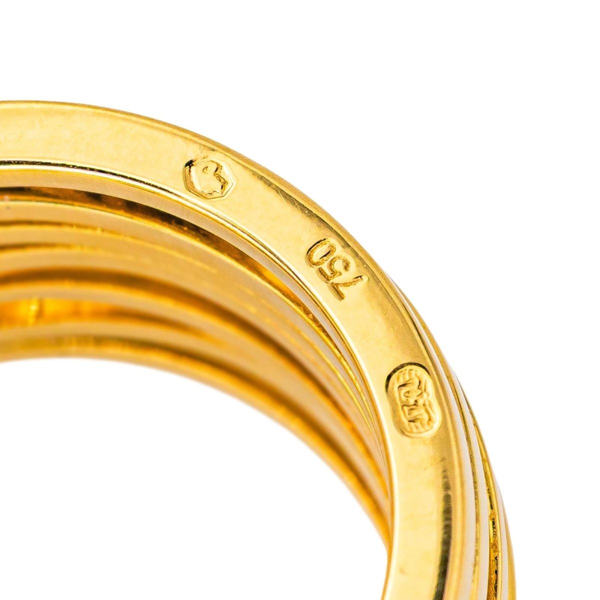 Bague Bandeau OMEGA "Ladymatic" en or jaune et diamants - Castafiore