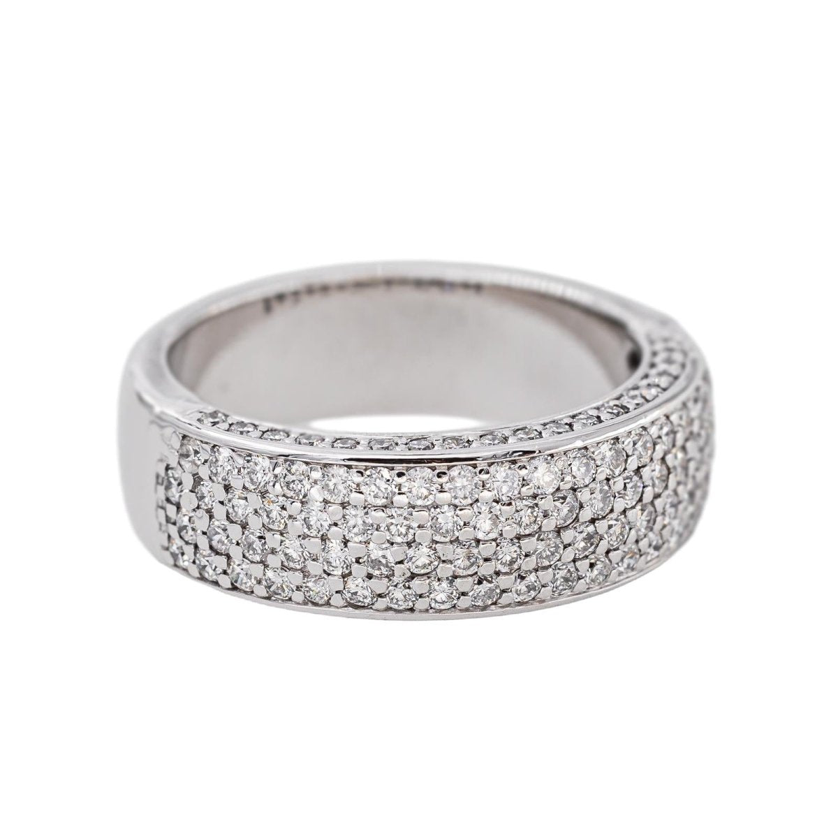 Bague Bandeau Or blanc Diamant - Castafiore