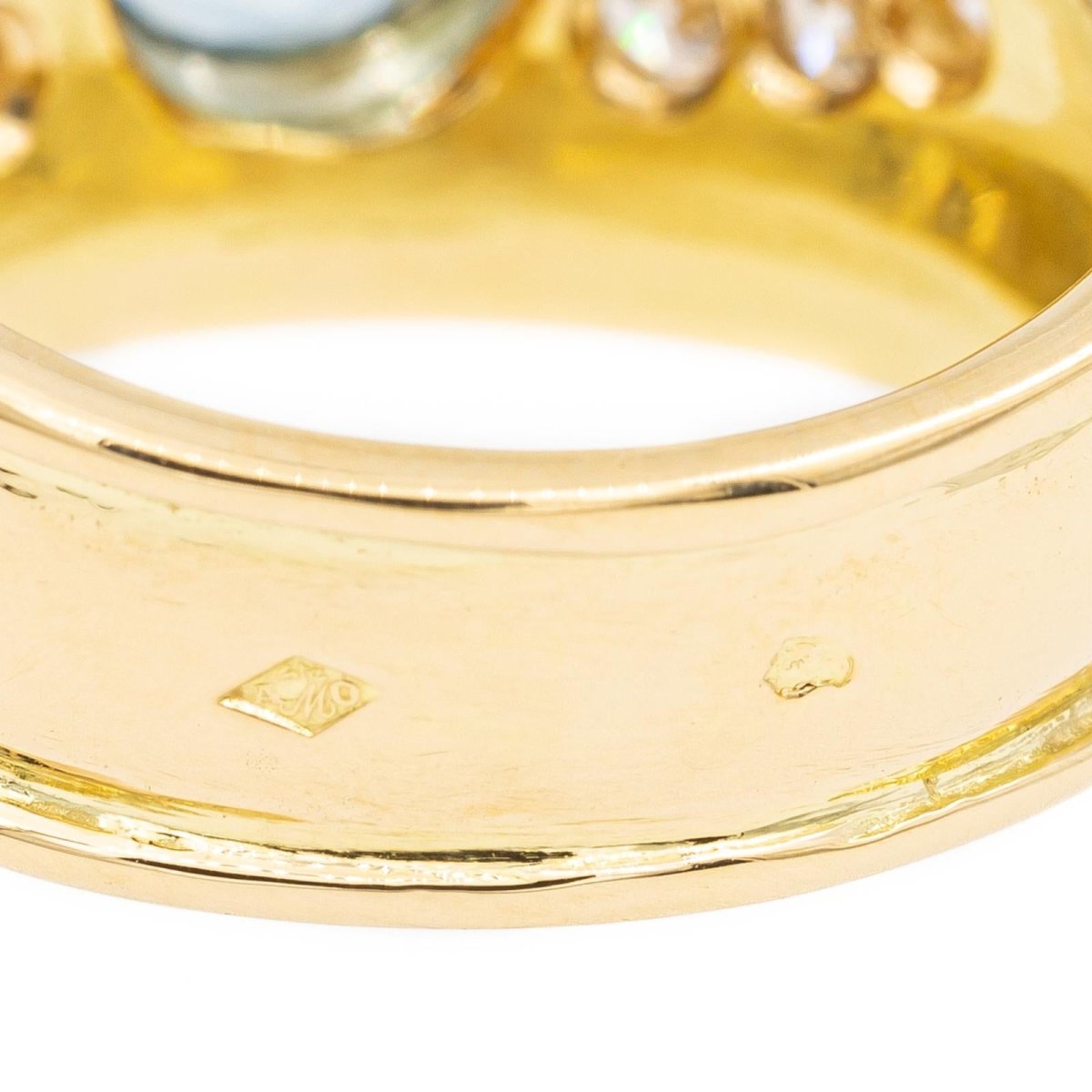 Bague Bandeau Or jaune Topaze - Castafiore