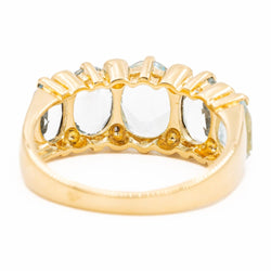 Bague Bandeau Or jaune Topaze - Castafiore