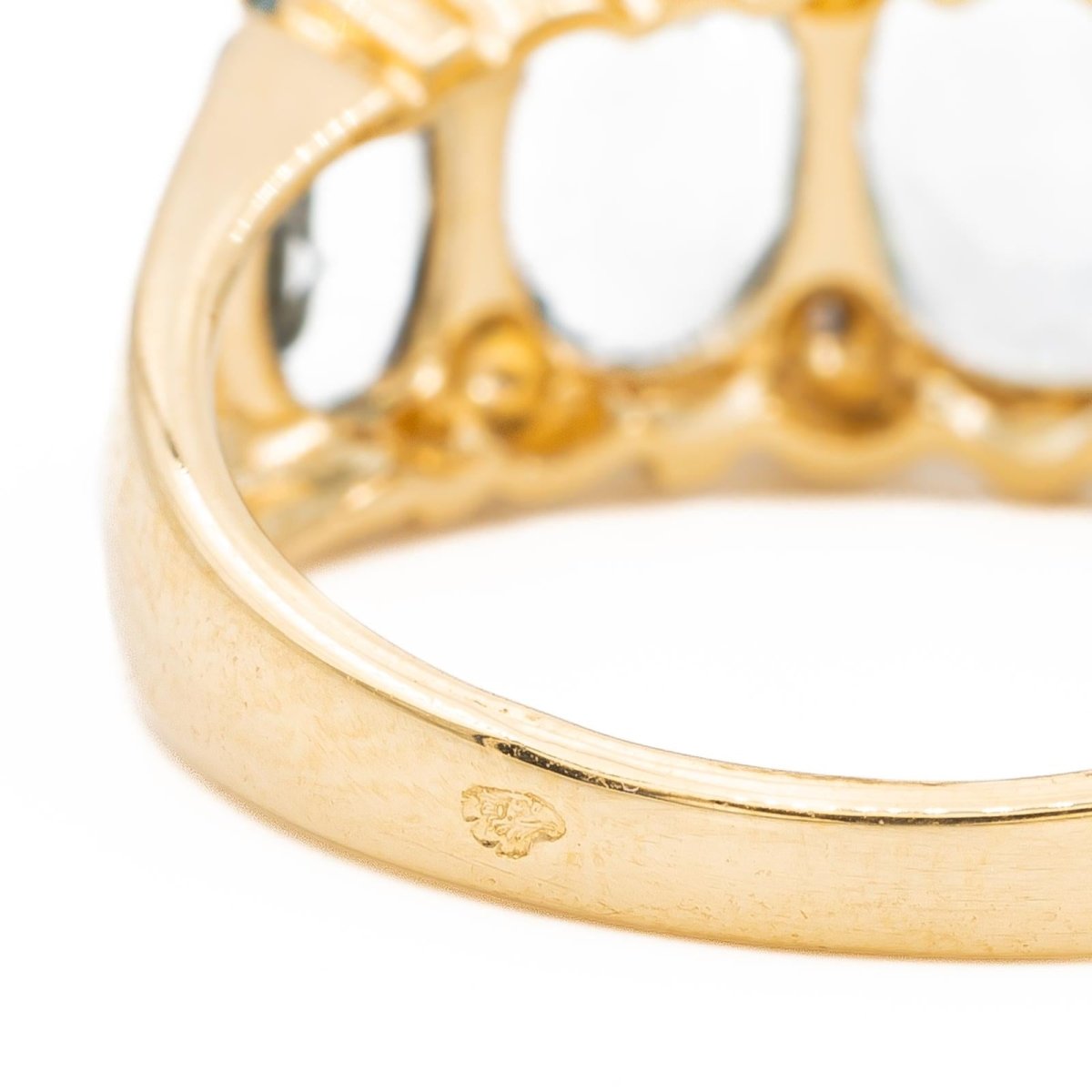 Bague Bandeau Or jaune Topaze - Castafiore