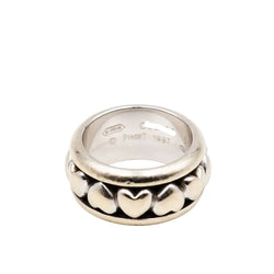 Bague Bandeau PIAGET "Coeur" en or blanc et diamants - Castafiore