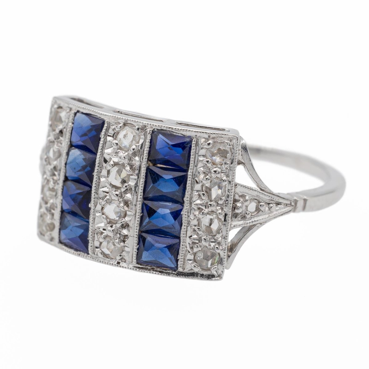 Bague Bandeau Platine Diamant - Castafiore
