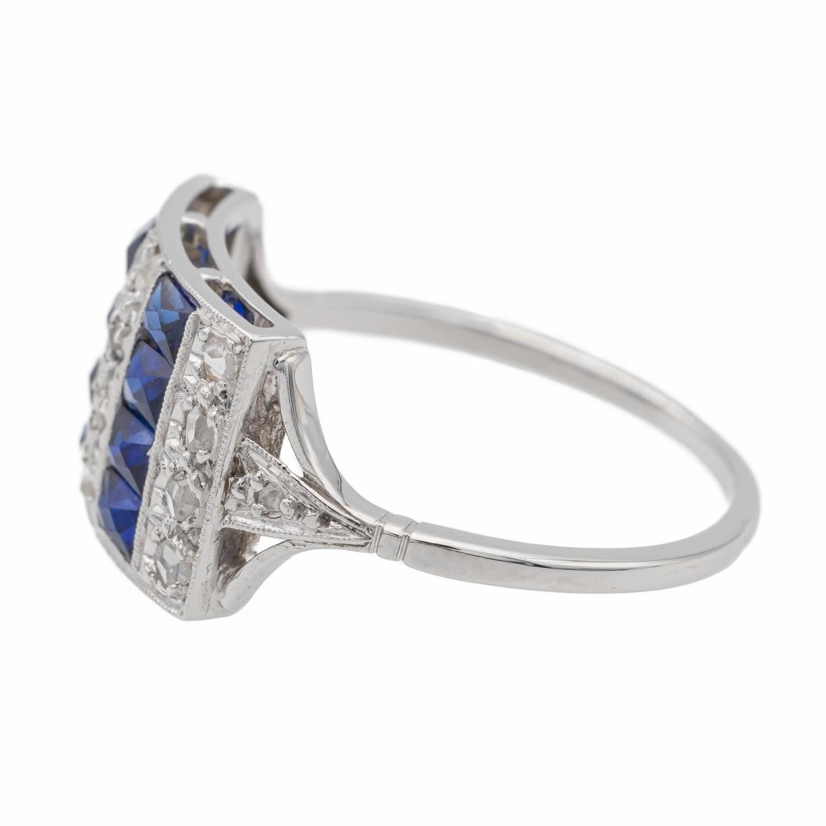 Bague Bandeau Platine Diamant - Castafiore