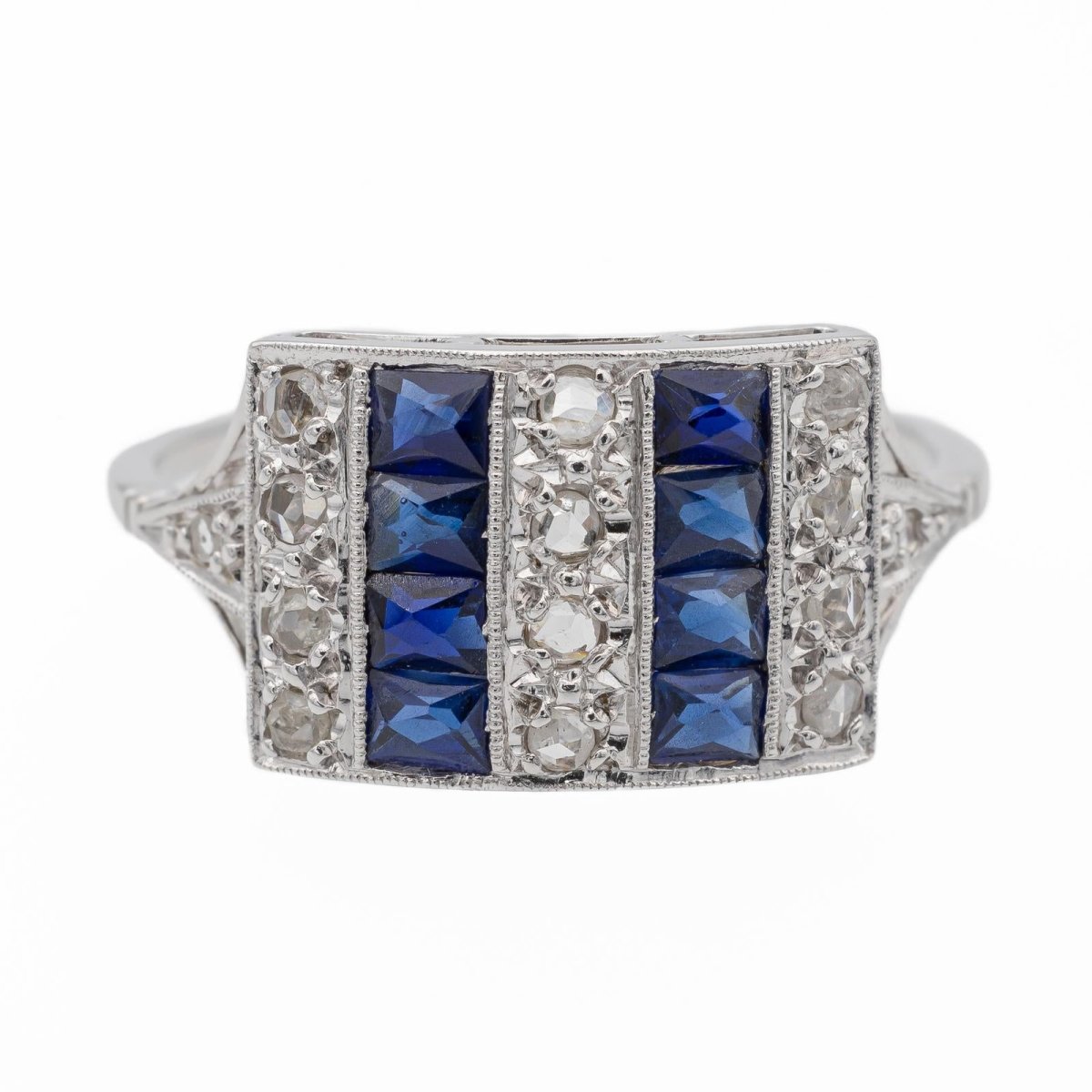 Bague Bandeau Platine Diamant - Castafiore