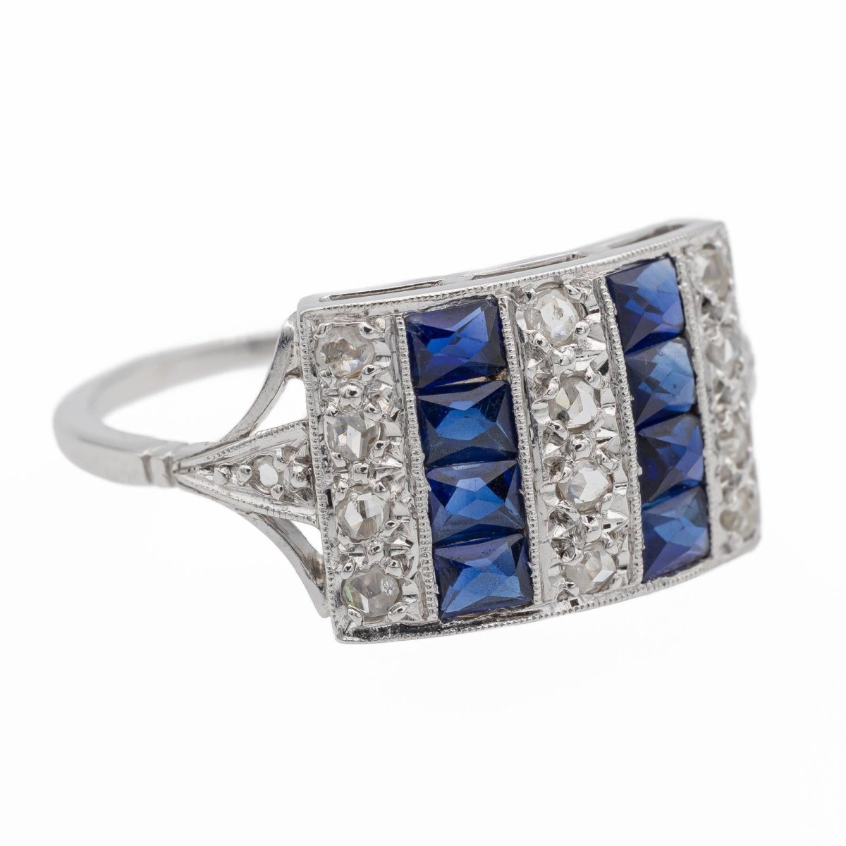 Bague Bandeau Platine Diamant - Castafiore