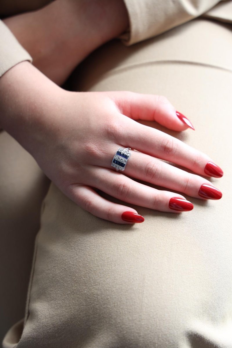 Bague Bandeau Platine Diamant - Castafiore