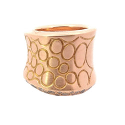 Bague Bandeau POMELLATO "Cocco" en or rose et diamants - Castafiore