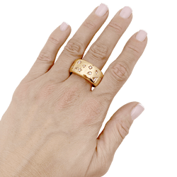 Bague Bandeau POMELLATO "Iconica" en or rose et diamants - Castafiore