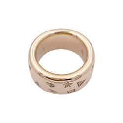 Bague Bandeau POMELLATO "Iconica" en or rose et diamants - Castafiore