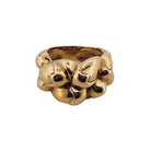 Bague Bandeau relief en or jaune - Castafiore