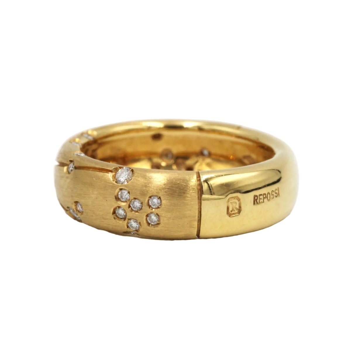 Bague Bandeau REPOSSI "Astrale" en or jaune et diamants - Castafiore