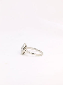 Bague Belle Epoque platine diamants taille ancienne - Castafiore