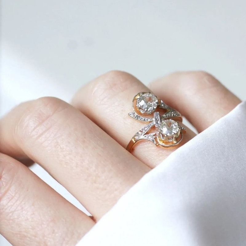 Bague Belle Epoque Toi et moi Diamants - Castafiore