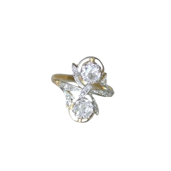 Bague Belle Epoque Toi et moi Diamants - Castafiore