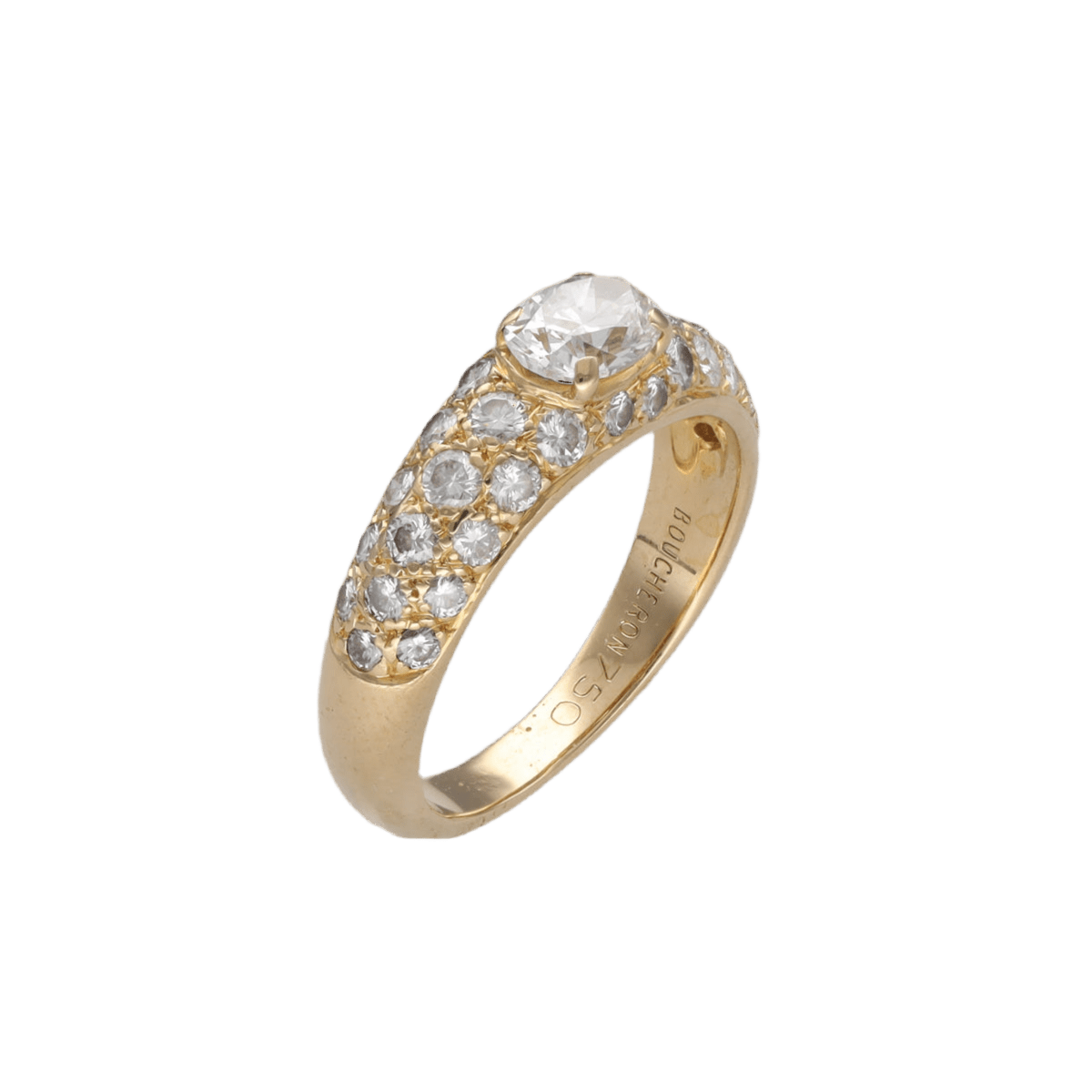 Bague BOUCHERON "Axelle" en or jaune et diamants - Castafiore
