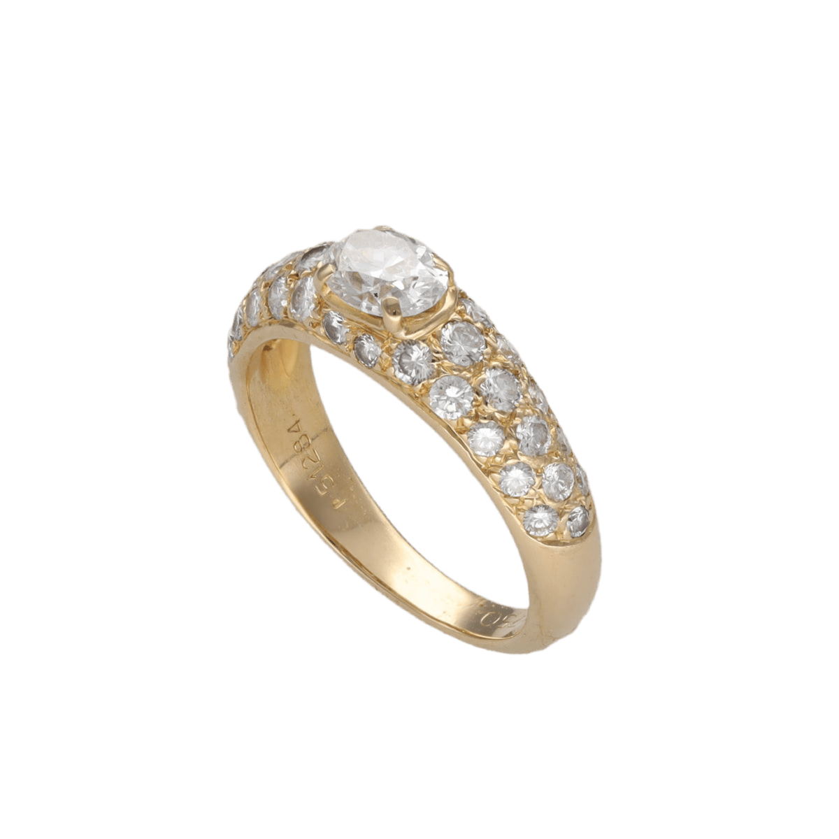 Bague BOUCHERON "Axelle" en or jaune et diamants - Castafiore