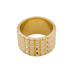 Bague BOUCHERON "Clou de Paris" en or jaune. - Castafiore