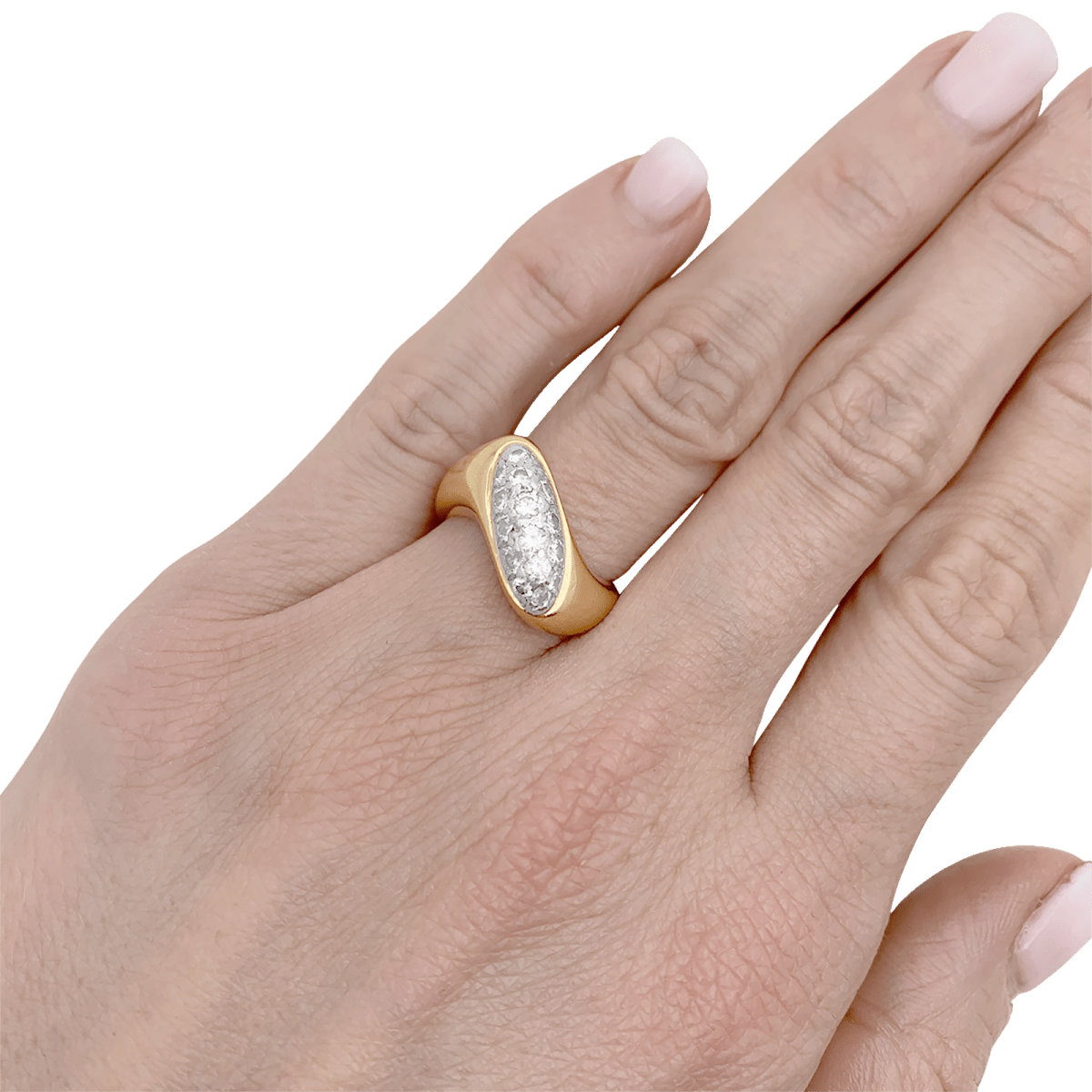 Bague BOUCHERON, or jaune et diamants - Castafiore