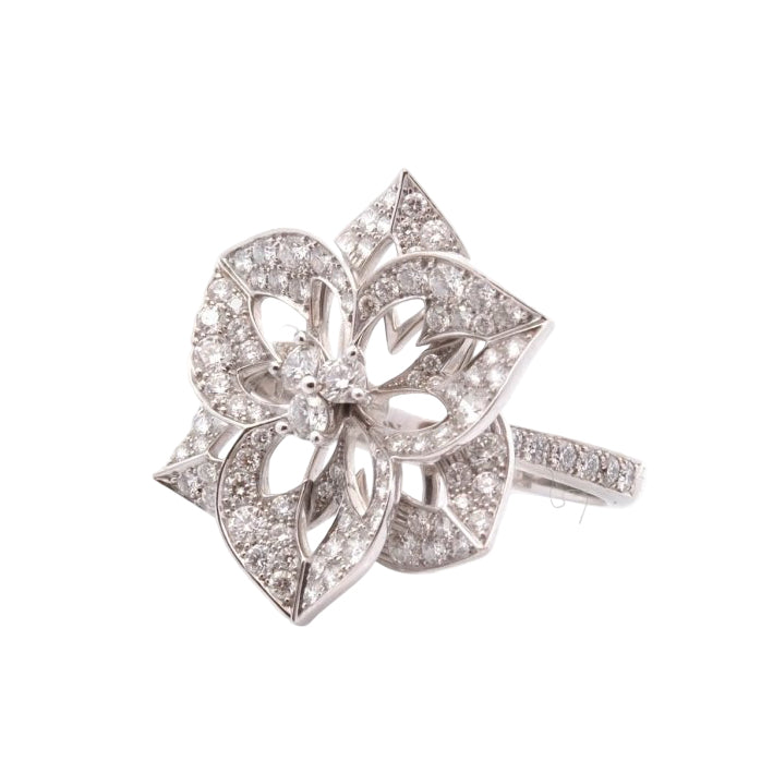 Bague BOUCHERON Pensée en or jaune et diamants - Castafiore