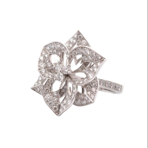 Bague BOUCHERON Pensée en or jaune et diamants - Castafiore