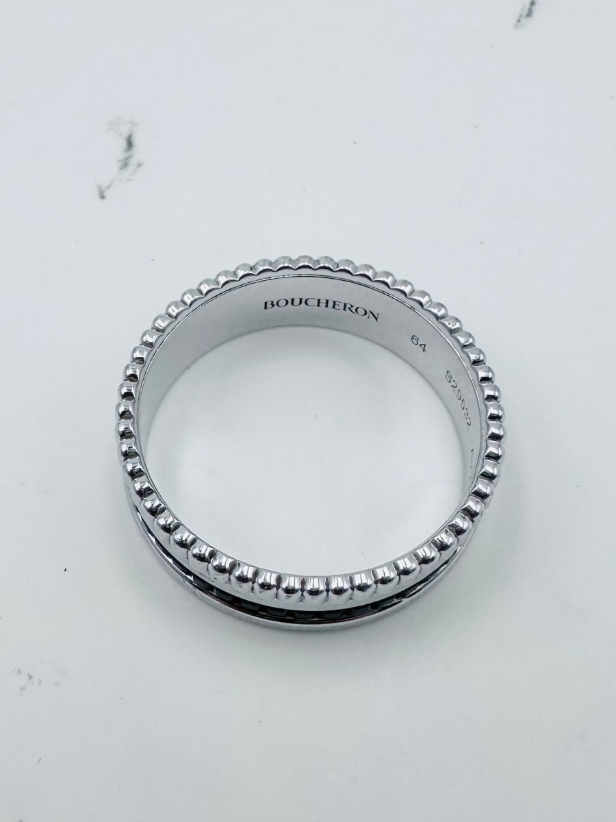 Bague BOUCHERON "Quatre Black Edition" en or blanc et PVD noir - Castafiore