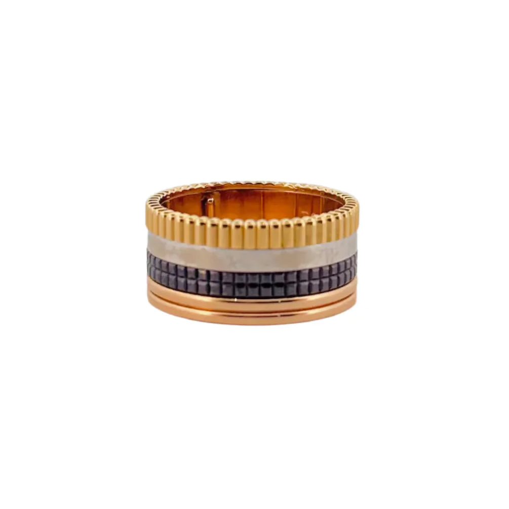 Bague BOUCHERON Quatre en or jaune, or blanc et or rose. - Castafiore