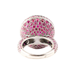 Bague BOUCHERON "Secret" en or blanc et rubis - Castafiore