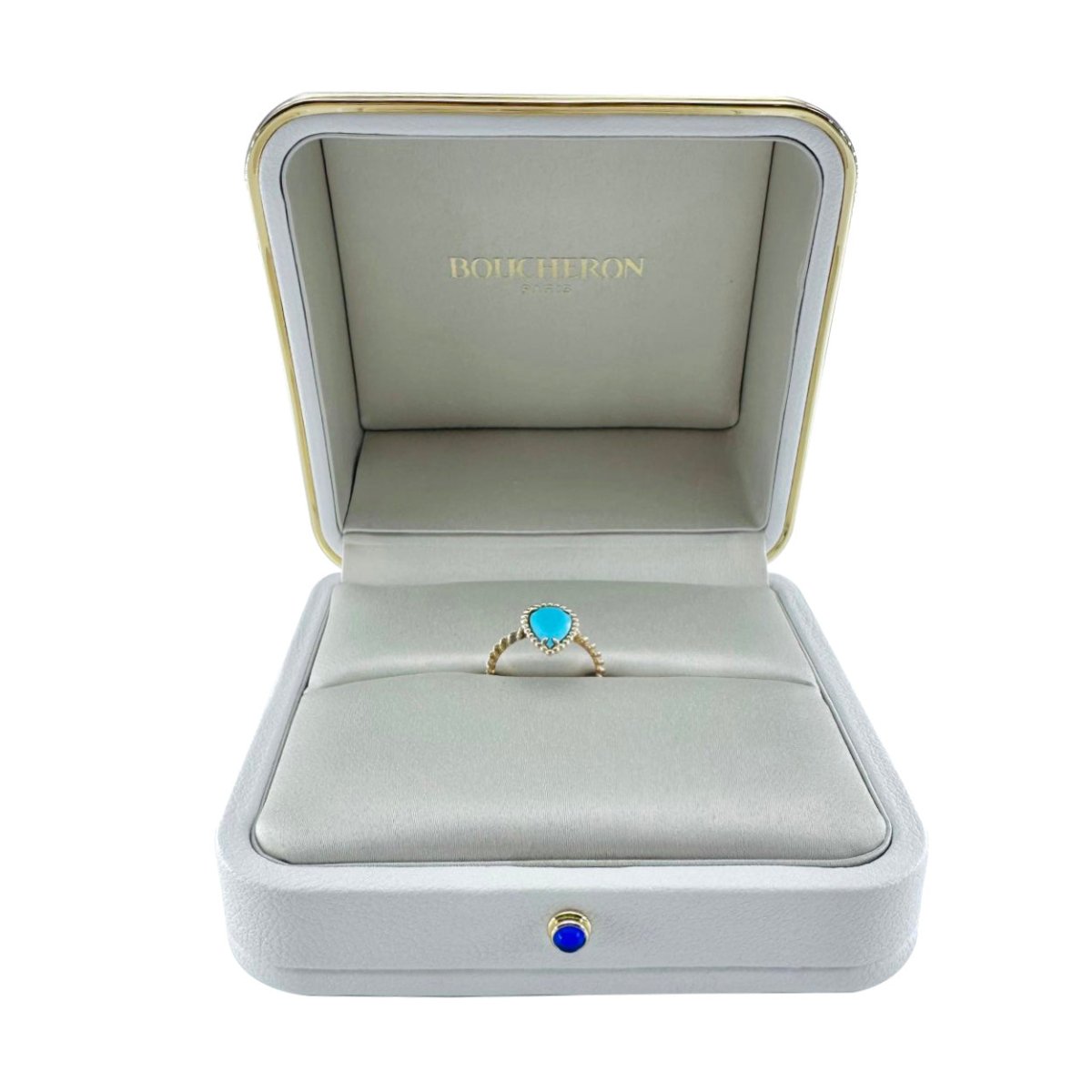 Bague BOUCHERON "Serpent Bohème" en or jaune et turquoise - Castafiore