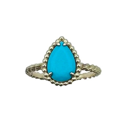 Bague BOUCHERON "Serpent Bohème" en or jaune et turquoise