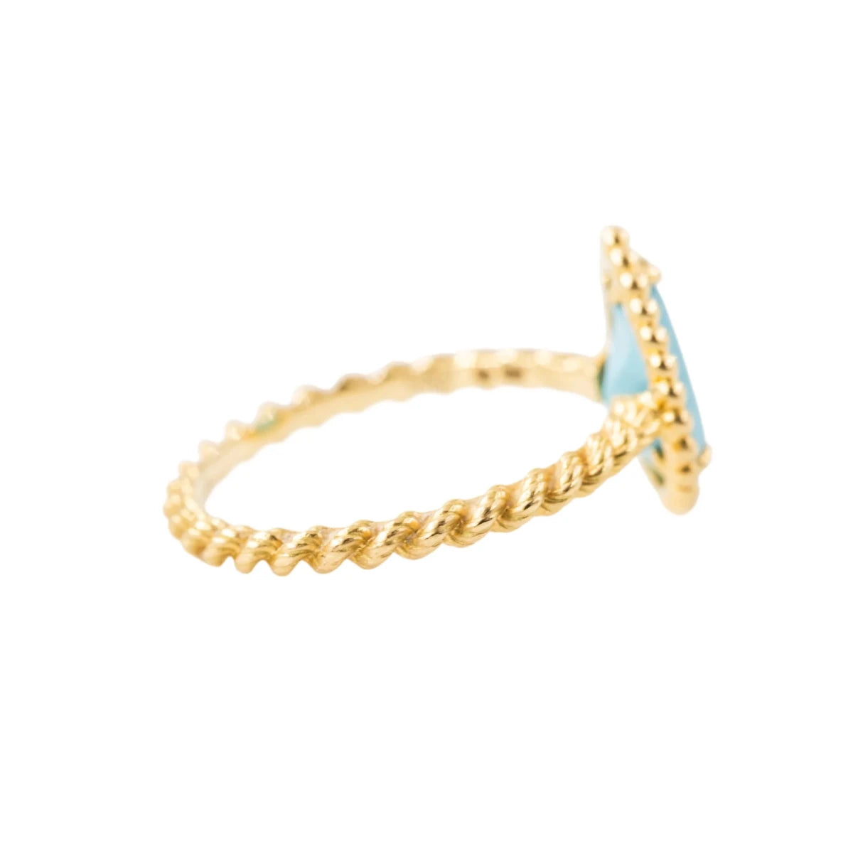 Bague BOUCHERON "Serpent Bohème" en or jaune et turquoise - Castafiore