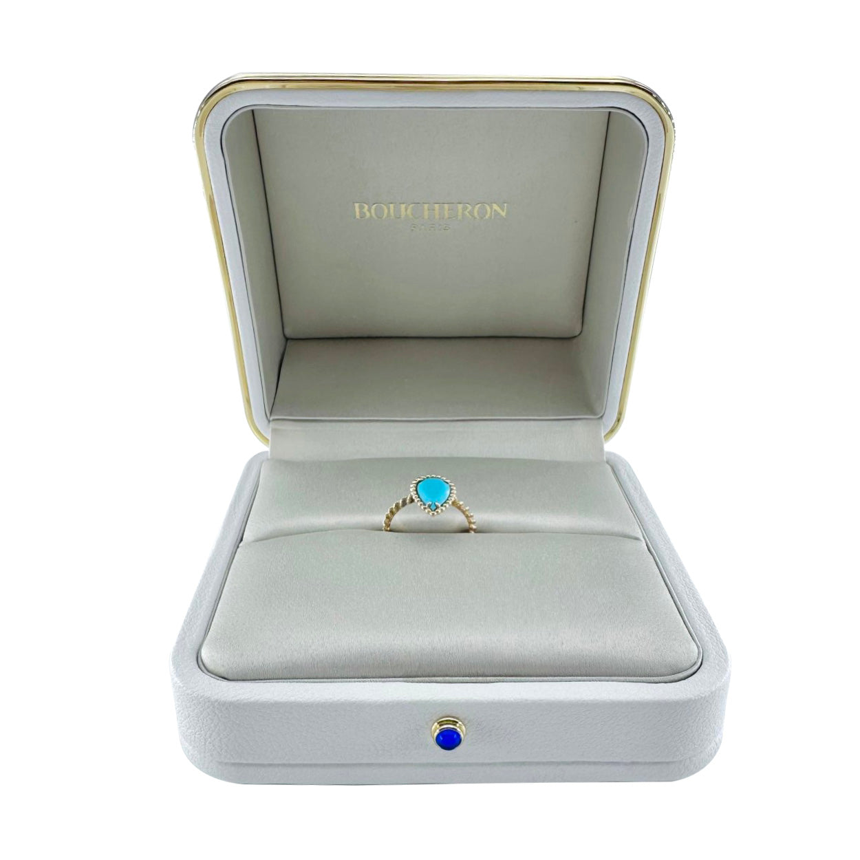 Bague BOUCHERON "Serpent Bohème" en or jaune et turquoise