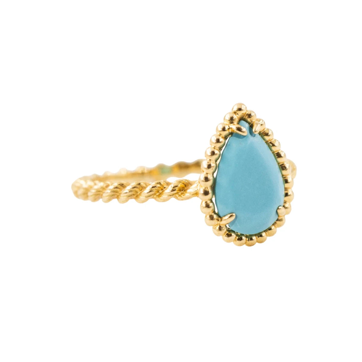 Bague BOUCHERON "Serpent Bohème" en or jaune et turquoise - Castafiore