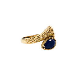Bague BOUCHERON "Serpent Bohème Toi et Moi" en or jaune et lapis lazuli - Castafiore