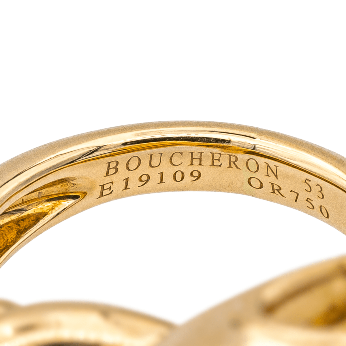 Bague BOUCHERON "Trouble Serpent" en or jaune - Castafiore