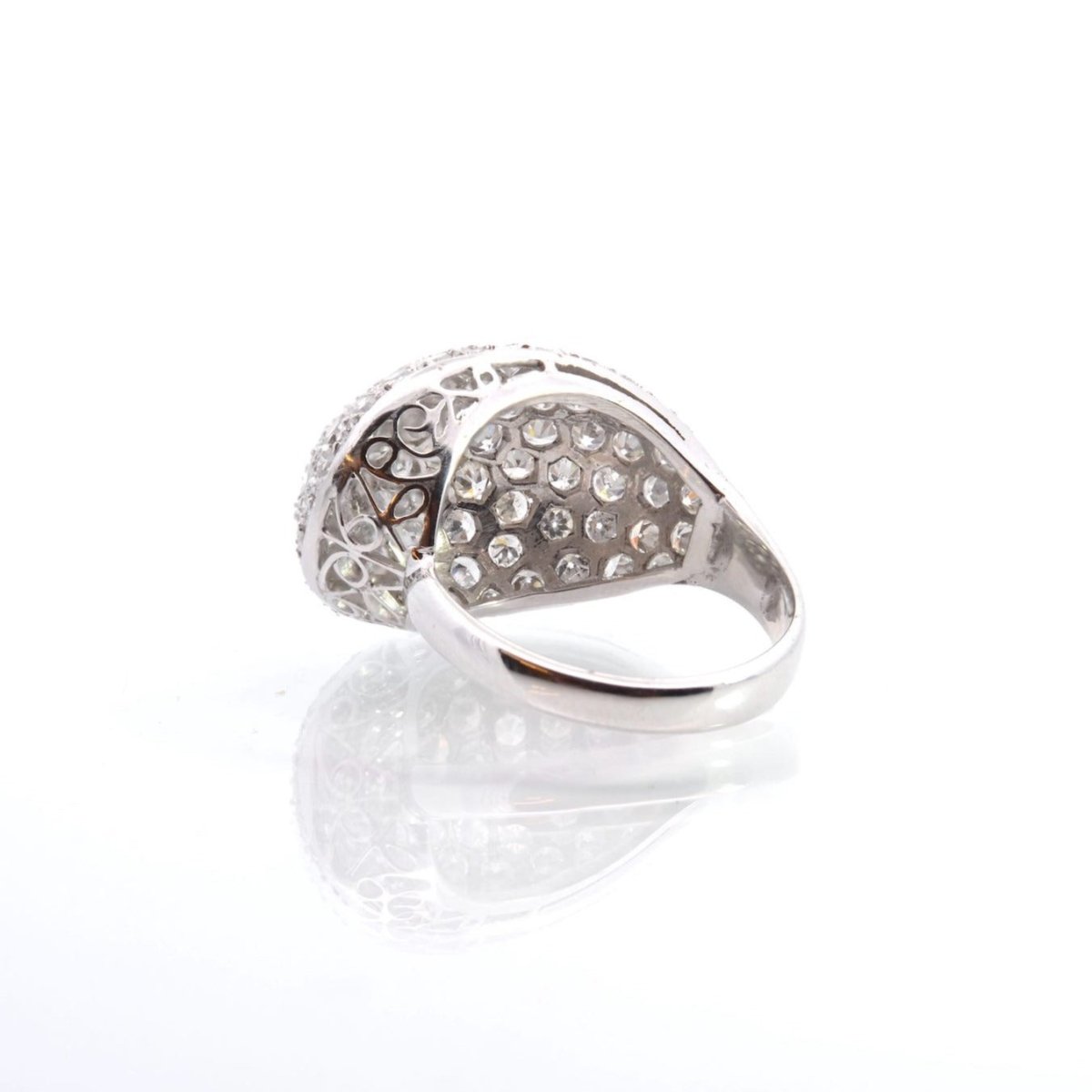 Bague boule diamants en or 18k - Castafiore