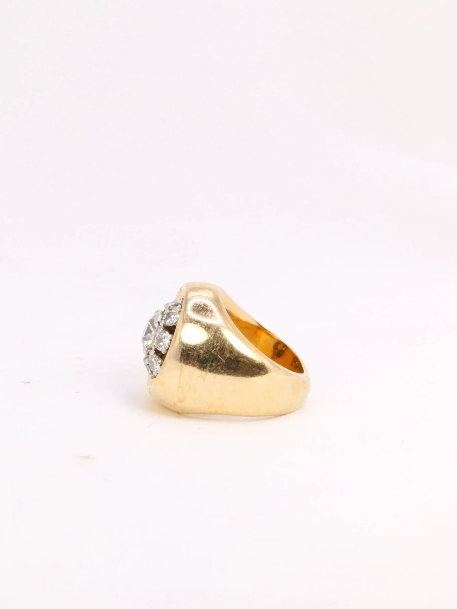 Bague boule or diamants - Castafiore