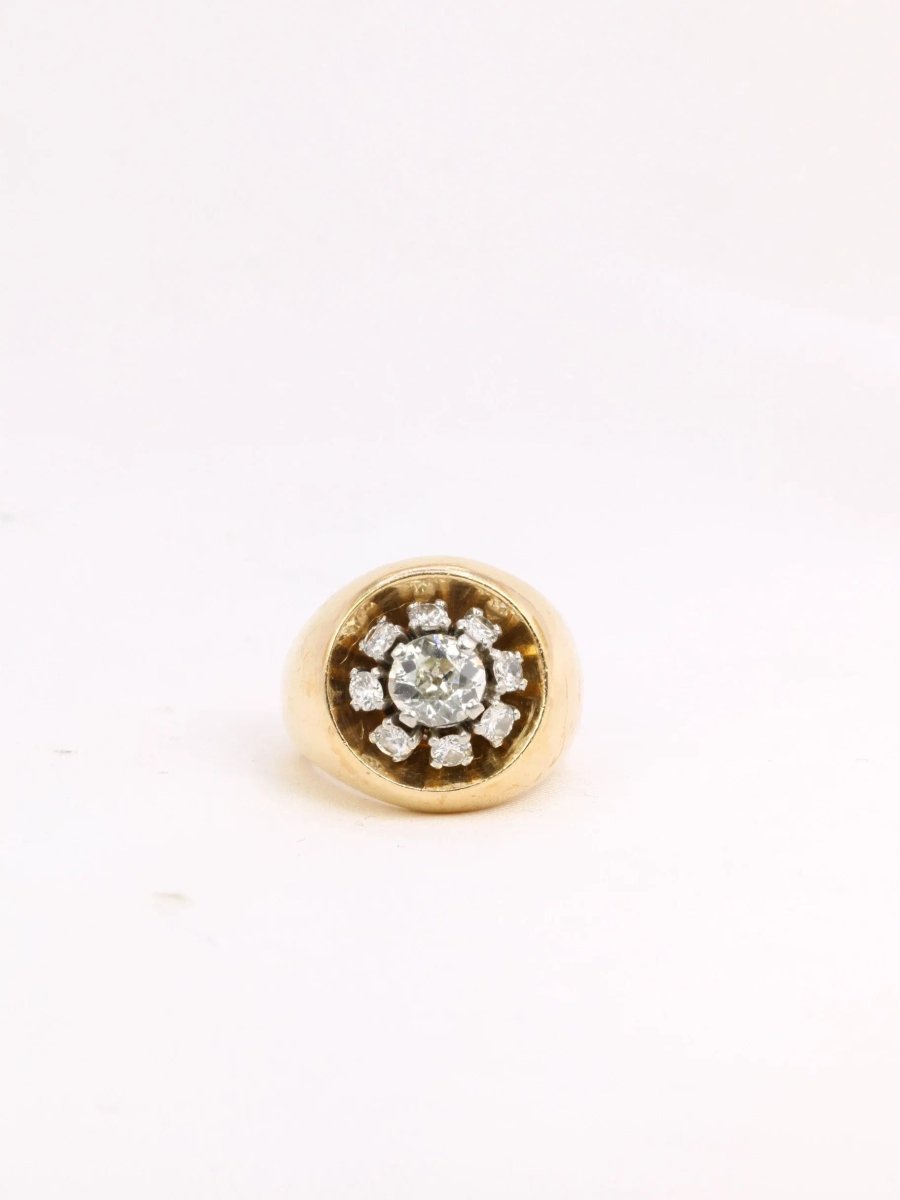 Bague boule or diamants - Castafiore