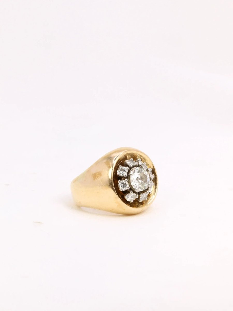 Bague boule or diamants - Castafiore