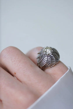 Bague Boule Spirale Diamant 1.25 Carats sur Platine - Castafiore