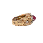 Bague BUCCELLATI en or avec rubis et diamants - Castafiore