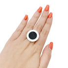 Bague BULGARI "Bulgari Bulgari" en or blanc et onyx - Castafiore