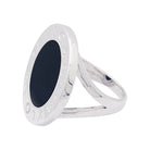 Bague BULGARI "Bulgari Bulgari" en or blanc et onyx - Castafiore