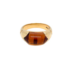 Bague BULGARI Celtaura en or jaune et citrine - Castafiore