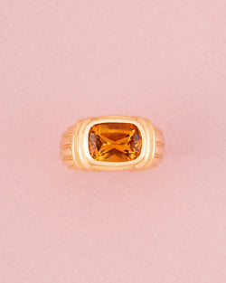 Bague BULGARI en or jaune et citrine - Castafiore