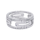 Bague BULGARI "Parentesi Openwork" en or blanc - Castafiore